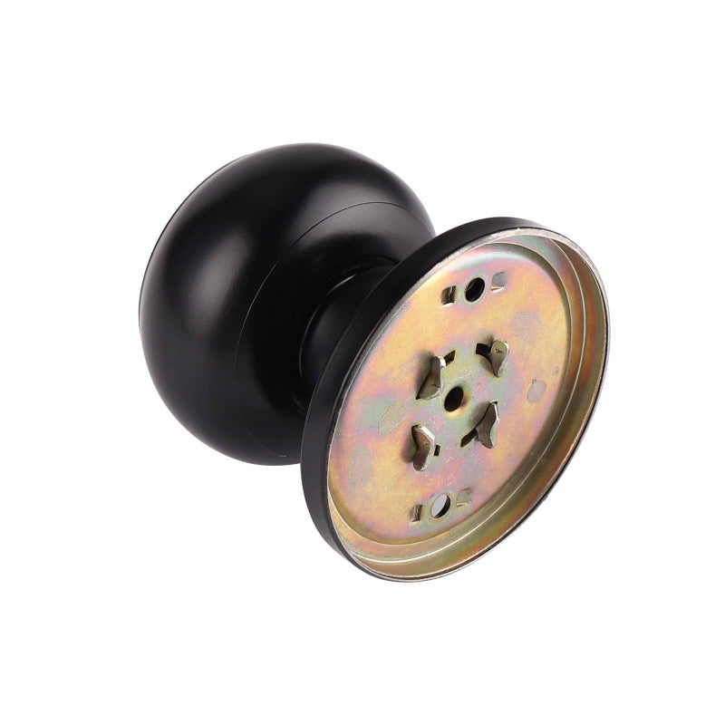Probrico Door Knob One Side 4 Pack  Fake Door Handles Dummy Function for Closet French Doors  Matte Black Finish Inactive Levers  Flat Ball Knob - Image 4